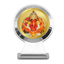 Load image into Gallery viewer, Diviniti 24K Gold Plated Siddhivinayak Frame For Car Dashboard, Home Decor &amp; Worship (6.2 x 4.5 CM)
