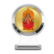 Load image into Gallery viewer, Diviniti 24K Gold Plated Sharda Mata Frame For Car Dashboard, Home Decor &amp; Puja (6.2 x 4.5 CM)