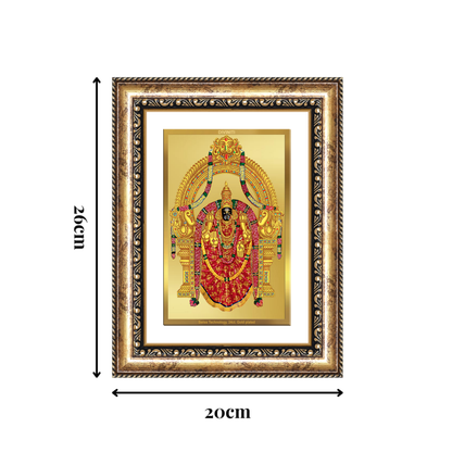 Diviniti 24K Gold Plated Padmavati (Classic) Divine Wall Frame for Home Mandir & Office Decor | Luxury Spiritual Gift
