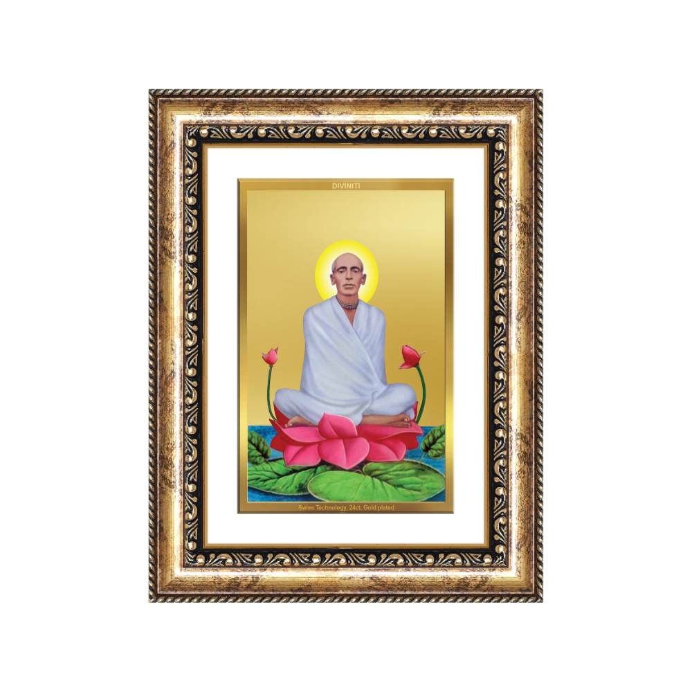 Diviniti 24K Gold Plated Ram Thakur (Classic) Divine Wall Frame for Home Mandir & Office Decor | Luxury Spiritual Gift