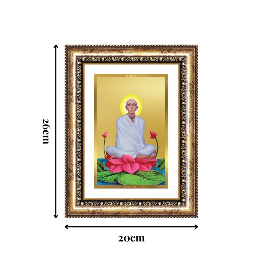 Diviniti 24K Gold Plated Ram Thakur (Classic) Divine Wall Frame for Home Mandir & Office Decor | Luxury Spiritual Gift