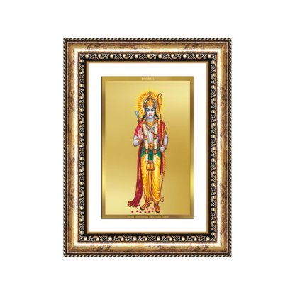 Diviniti 24K Gold Plated Ram Ji (Classic) Divine Wall Frame for Home Mandir & Office Decor | Luxury Spiritual Gift