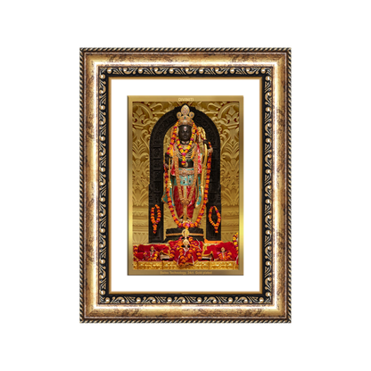Diviniti 24K Gold Plated Ram Lalla (Classic) Divine Wall Frame for Home Mandir & Office Decor | Luxury Spiritual Gift