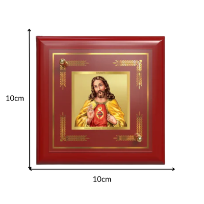 Jesus Christ | Symbol of Peace, Sacrifice & Redemption Tabletop Frame in 24K Gold Plated Foil
