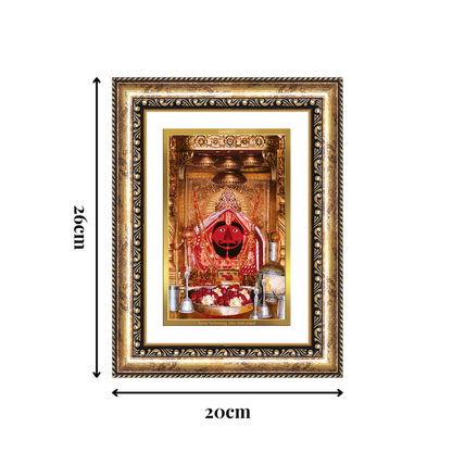 Diviniti 24K Gold Plated Salasar Balaji (Classic) Divine Wall Frame for Home Mandir & Office Decor | Luxury Spiritual Gift
