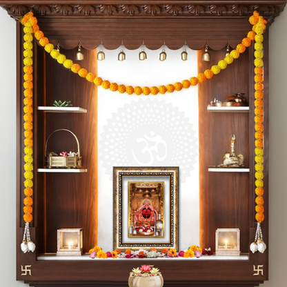 Diviniti 24K Gold Plated Salasar Balaji (Classic) Divine Wall Frame for Home Mandir & Office Decor | Luxury Spiritual Gift