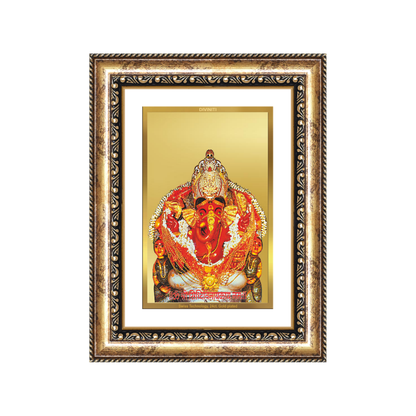 Diviniti 24K Gold Plated Siddhi Vinayak (Classic) Divine Wall Frame for Home Mandir & Office Decor | Luxury Spiritual Gift