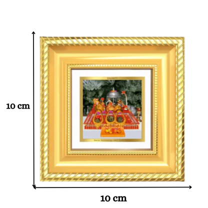 Durga Vaishno Devi Mata Ka Darbar | Divine Tabletop Frame in 24K Gold Plated Foil