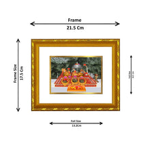 Load image into Gallery viewer, DIVINITI 24K Gold Plated Mata Ka Darbar Photo Frame For Home Wall Decor, Puja, Gift (21.5 X 17.5 CM)
