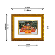 Load image into Gallery viewer, DIVINITI 24K Gold Plated Mata Ka Darbar Photo Frame For Home Wall Decor, Puja, Gift (21.5 X 17.5 CM)