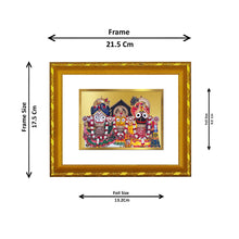Load image into Gallery viewer, DIVINITI 24K Gold Plated Jagannath Photo Frame For Home Wall Decor, Puja Room, Gift (21.5 X 17.5 CM)
