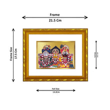 Load image into Gallery viewer, DIVINITI 24K Gold Plated Jagannath Photo Frame For Home Wall Decor, Puja Room, Gift (21.5 X 17.5 CM)