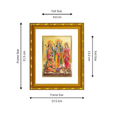 Load image into Gallery viewer, DIVINITI 24K Gold Plated Ram Darbar Photo Frame For Home Wall Decor, Festival, Puja (21.5 X 17.5 CM)
