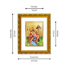 Load image into Gallery viewer, DIVINITI 24K Gold Plated Hanuman Ji Photo Frame For Home Decor, Tabletop, Festival Puja (21.5 X 17.5 CM)
