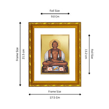 Load image into Gallery viewer, DIVINITI 24K Gold Plated Mahavira Wall Photo Frame For Home Decor, Prayer, Luxury Gift (21.5 X 17.5 CM)