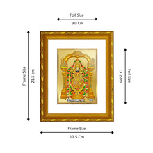 Load image into Gallery viewer, DIVINITI 24K Gold Plated Tirupati Balaji Wall Photo Frame For Home Decor, TableTop, Puja (21.5 X 17.5 CM)

