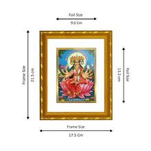 Load image into Gallery viewer, DIVINITI 24K Gold Plated Gayatri Mata Photo Frame For Home Wall Decor, Tabletop, Prayer (21.5 X 17.5 CM)