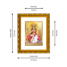 Load image into Gallery viewer, DIVINITI 24K Gold Plated Gayatri Mata Wall Photo Frame For Home Decor, Puja, Gift (21.5 X 17.5 CM)
