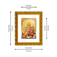 Load image into Gallery viewer, DIVINITI 24K Gold Plated Lord Ganesha Wall Photo Frame For Home Decor, Puja, Success (21.5 X 17.5 CM)
