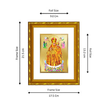 Load image into Gallery viewer, DIVINITI 24K Gold Plated Lady of Health Photo Frame For Home Wall Decor, Diwali Gift, Wealth (21.5 X 17.5 CM)
