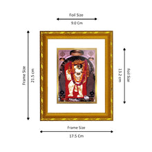 Load image into Gallery viewer, DIVINITI 24K Gold Plated Mahendipur Balaji Wall Photo Frame For Home Decor, Festival Puja (21.5 X 17.5 CM)

