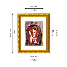 Load image into Gallery viewer, DIVINITI 24K Gold Plated Mahendipur Balaji Wall Photo Frame For Home Decor, Festival Puja (21.5 X 17.5 CM)