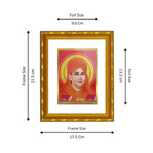 Load image into Gallery viewer, DIVINITI 24K Gold Plated Dayananda Saraswati Photo Frame For Home Wall Decor, Tabletop (21.5 X 17.5 CM)
