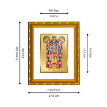 Load image into Gallery viewer, DIVINITI 24K Gold Plated Guruvayurappan Photo Frame For Home Decor, Worship, Festive Gift (21.5 X 17.5 CM)
