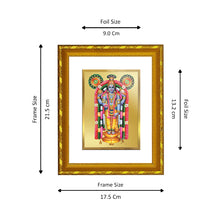 Load image into Gallery viewer, DIVINITI 24K Gold Plated Guruvayurappan Photo Frame For Home Decor, Worship, Festive Gift (21.5 X 17.5 CM)