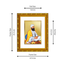 Load image into Gallery viewer, DIVINITI 24K Gold Plated Guru Tegh Bahadur Ji Photo Frame For Home Decor, Festive Gift (21.5 X 17.5 CM)
