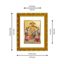 Load image into Gallery viewer, DIVINITI 24K Gold Plated Ram Darbar Wall Photo Frame For Home Decor, Puja, Diwali Gift(21.5 X 17.5 CM)