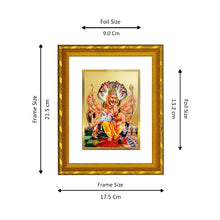 Load image into Gallery viewer, DIVINITI 24K Gold Plated Narsimha Photo Frame For Home Wall Decor, Festival Gift (21.5 X 17.5 CM)