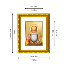 Load image into Gallery viewer, DIVINITI 24K Gold Plated Guru Nanak Photo Frame For Home Wall Decor, Tabletop, Gift (21.5 X 17.5 CM)
