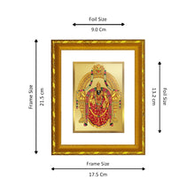 Load image into Gallery viewer, DIVINITI 24K Gold Plated Padmavathi Photo Frame For Home Wall Decor, Tabletop, Worship (21.5 X 17.5 CM)