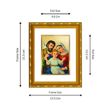 Load image into Gallery viewer, DIVINITI 24K Gold Plated Holy Family Wall Photo Frame For Home Decor, Tabletop, Gift (21.5 X 17.5 CM)
