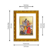 Load image into Gallery viewer, DIVINITI 24K Gold Plated Shiva Parvati Religious Photo Frame For Home Decor, Puja Room (21.5 X 17.5 CM)
