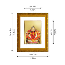 Load image into Gallery viewer, DIVINITI 24K Gold Plated Siddhivinayak Photo Frame For Home Decor, Worship, Festival (21.5 X 17.5 CM)