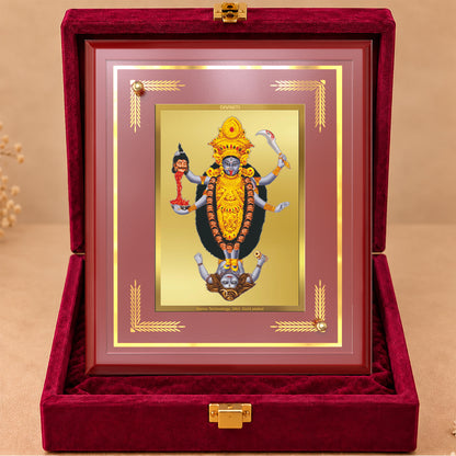 24K Gold-Plated Kali MDF Frame | Premium Gift Box | 22 x18 CM