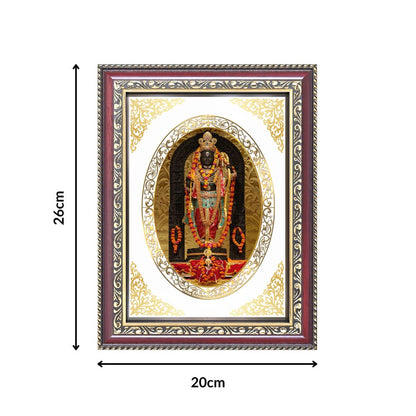 Ram Lalla | Divine Child Form Wall & Tabletop Royal Photo Frame in 24K Gold Plated Foil