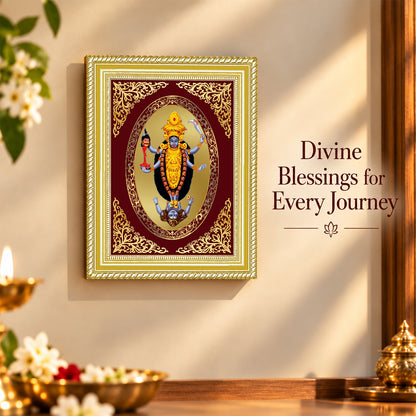 24K Gold-Plated Maa Kali Frame | Premium Gift Box | 26x20 CM