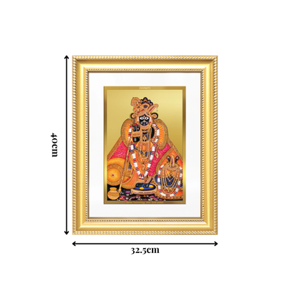 Diviniti 24K Gold Plated Banke Bihari Ji (Classic) Divine Wall Frame for Home Mandir & Office Decor | Luxury Spiritual Gift