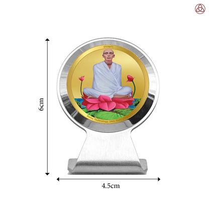 Ram Thakur | Divine Lord Ram Thakur Car Dashboard & Tabletop Photo Frame in 24K Gold Plated Foil