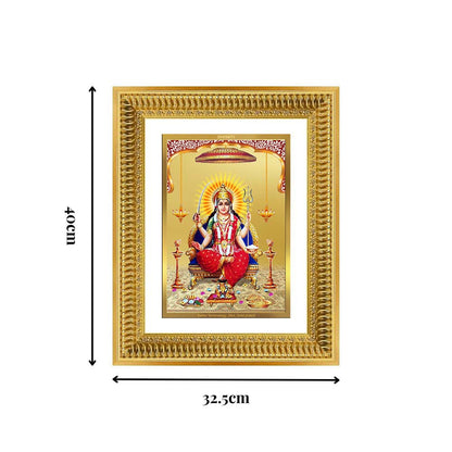Diviniti 24K Gold Plated Santoshi Mata (Classic) Divine Wall Frame for Home Mandir & Office Decor | Luxury Spiritual Gift