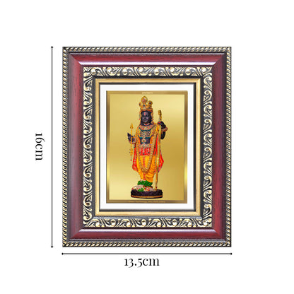 Diviniti 24K Gold Plated Ram Lalla (Classic) Divine Table Top Frame for Home Mandir & Office Decor | Luxury Spiritual Gift