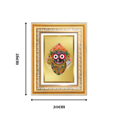 Diviniti 24K Gold Plated Jagannath (Classic) Divine Wall Frame for Home Mandir & Office Decor | Luxury Spiritual Gift