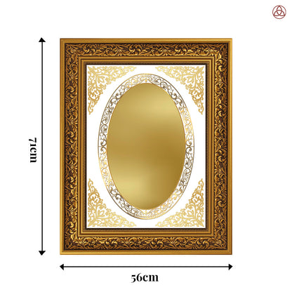 Diviniti Double Glass Frame Personalised Wall Photo Frame in 24K Gold Plated Foil