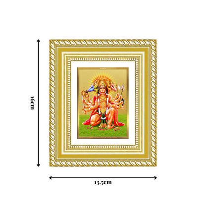 Diviniti 24K Gold Plated Panchmukhi Hanuman Divine Table Top Frame for Home Mandir & Office Decor | Luxury Spiritual Gift
