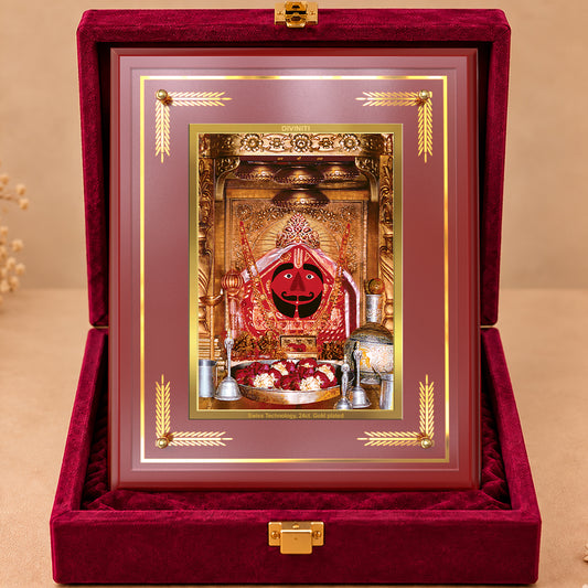 24K Gold-Plated Salasar Balaji MDF Frame | Premium Gift Box | 27x35 CM