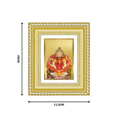 Diviniti 24K Gold Plated Siddhi Vinayak Divine Table Top Frame for Home Mandir & Office Decor | Luxury Spiritual Gift