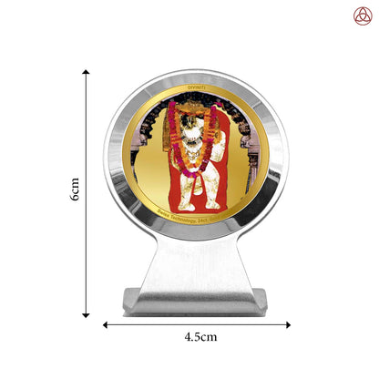 Mehandipur Bala Ji | Divine Lord Bala Ji Car Dashboard & Tabletop Photo Frame in 24K Gold Plated Foil